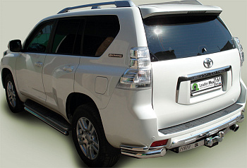 Фаркоп для TOYOTA L.C. Prado J120, J150, LEXUS GX 460, 470 с нержавеющей пластиной