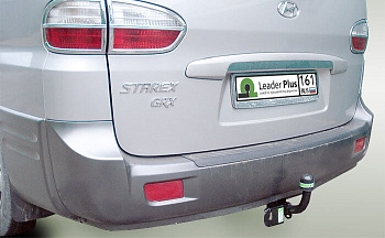 Фаркоп на Hyundai Starex H1 минивен 2WD, задняя рессорная подвеска, 9 мест 2004-2008